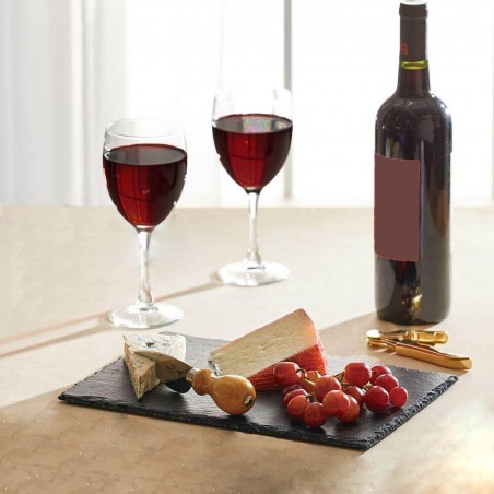Slate cheese board of 32 x 22 cm. Set of 3 units 