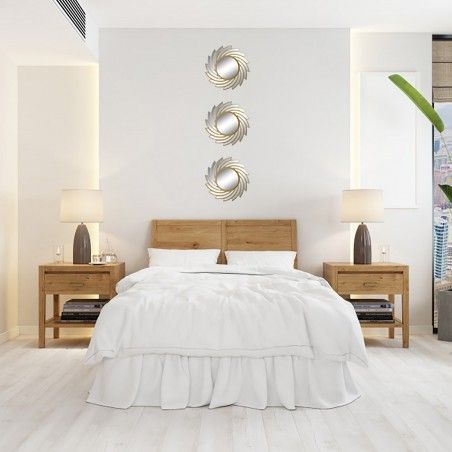 Espejos Pared Decorativos Geométricos, para Dormitorio/Salón. Diseño Moderno y Original. Set de 3 - Hogar y Más