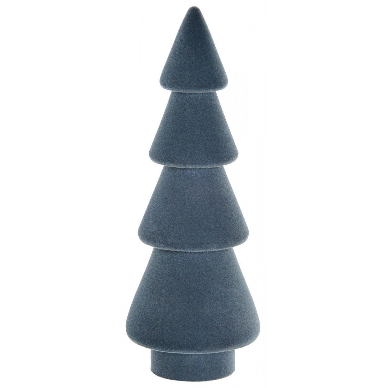 Árbol de Navidad Madera Natural, Azul, Figura Navideña de Paulownia, Decoración Original, Adornos 7X7X19cm