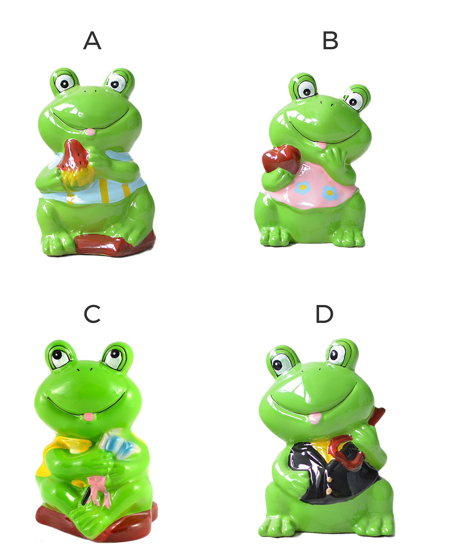 Piggy bank Ceramic Frog (14.5x10.5x9.5 cm) with stopper 