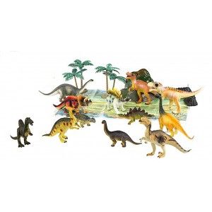 Animales bote con 18 piezas, figuras de Animales infantiles. Juguetes para niños 18X23cm