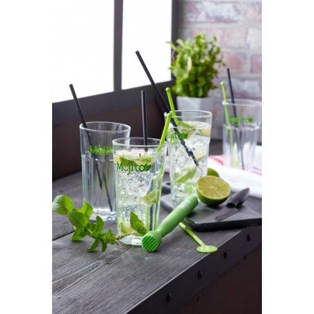 Mojito Kit Vasos, 13 Piezas, Coctelería, Juego completo. Ideal para Fiestas o Eventos.