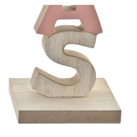 Decoracin Navideña Noel/xmax, Figura decorativa de madera. Decoración original 9X7X30,5cm