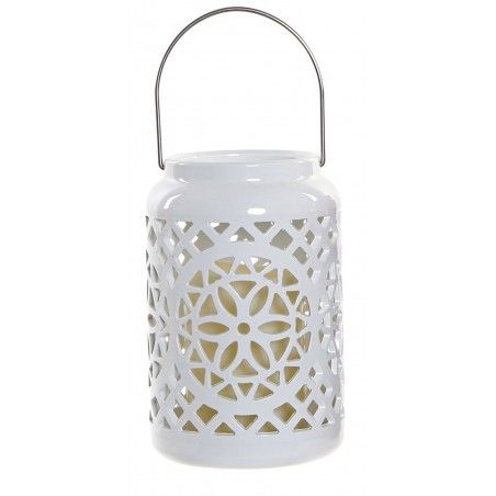 PORTA VELAS LED, DECORACIÓN VANGUARDISTA 12X12X18 CM