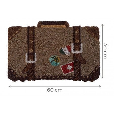 FELPUDO FIBRA COCO NATURAL 60X40X3 CM