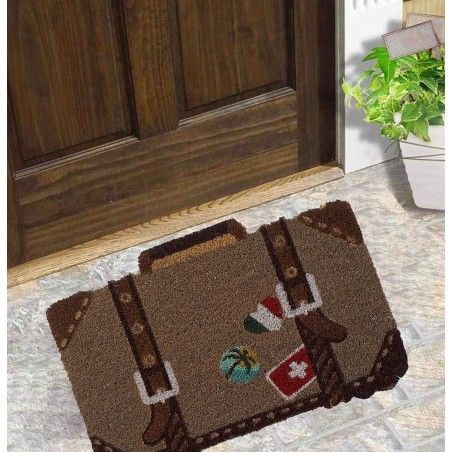 FELPUDO FIBRA COCO NATURAL 60X40X3 CM