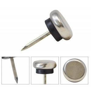 PIES DE MUEBLE ACERO INOXIDABLE ø2CM PATIN 16PZS