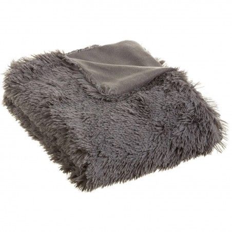 MANTA WOOLLY GRIS OSCURO 130X165CM