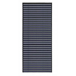 TAPPETO BAMBOO NASTURAL, PER L'ATRIO E IL CORRIDOIO DEL DESIGN MODERNO, CON STRISCE NEI TONI DI GRIGIO, 75 X 175 CM.