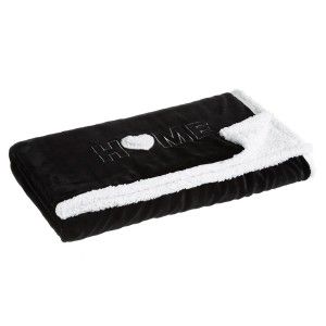 MANTA HOME NEGRO 130X160CM