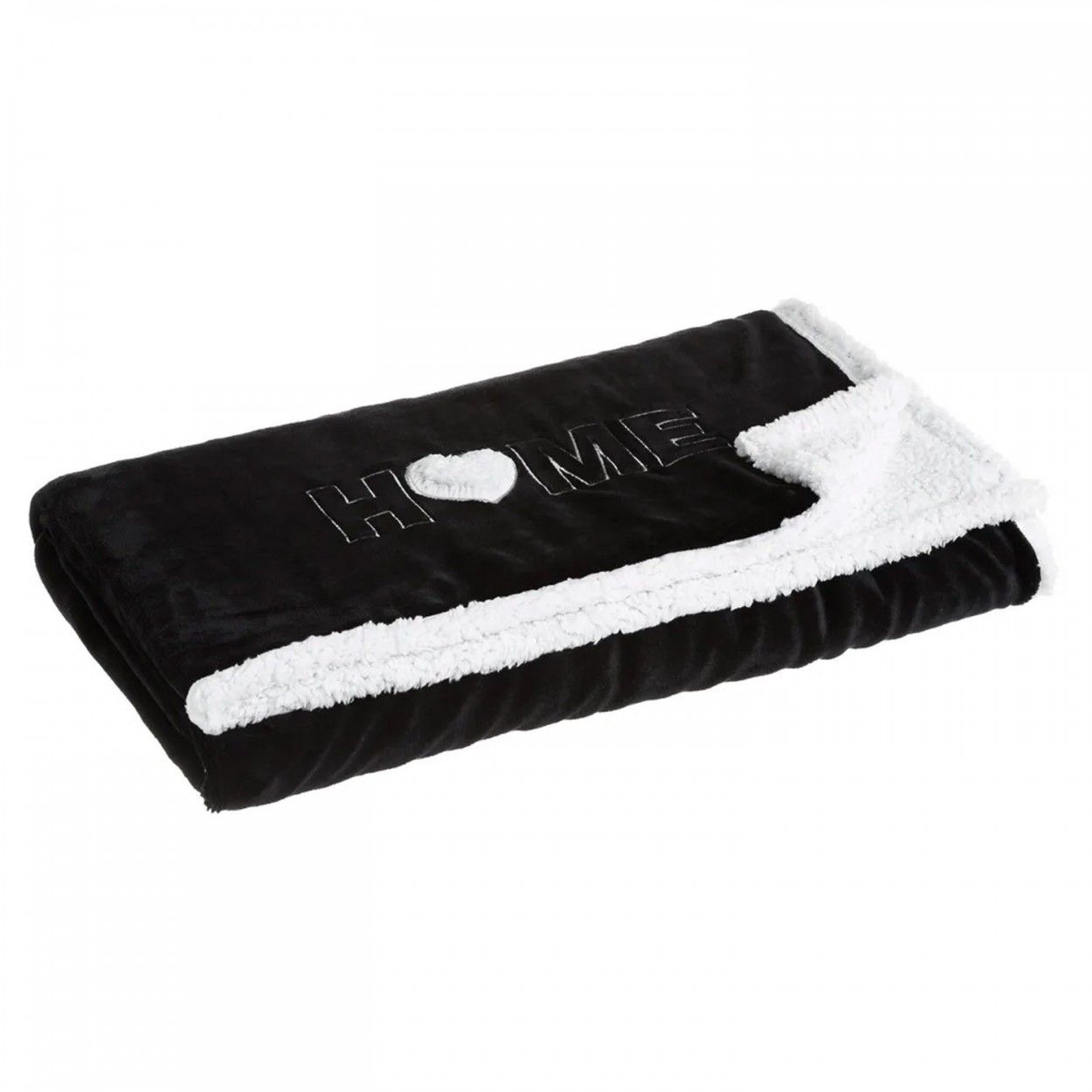 MANTA HOME NEGRO 130X160CM