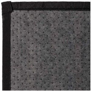 TAPIS BAMBOU NASTURAL, POUR LE HALL D'ENTRÉE ET COULOIR DE CONCEPTION MODERNE AVEC DES BANDES EN TON GRIS, 75 X 175 CM.