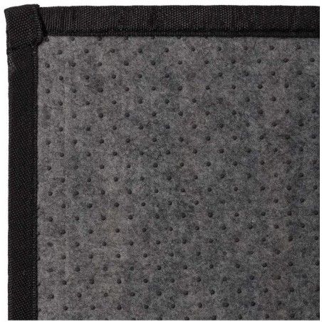 TAPPETO BAMBOO NASTURAL, PER L'ATRIO E IL CORRIDOIO DEL DESIGN MODERNO, CON STRISCE NEI TONI DI GRIGIO, 75 X 175 CM.