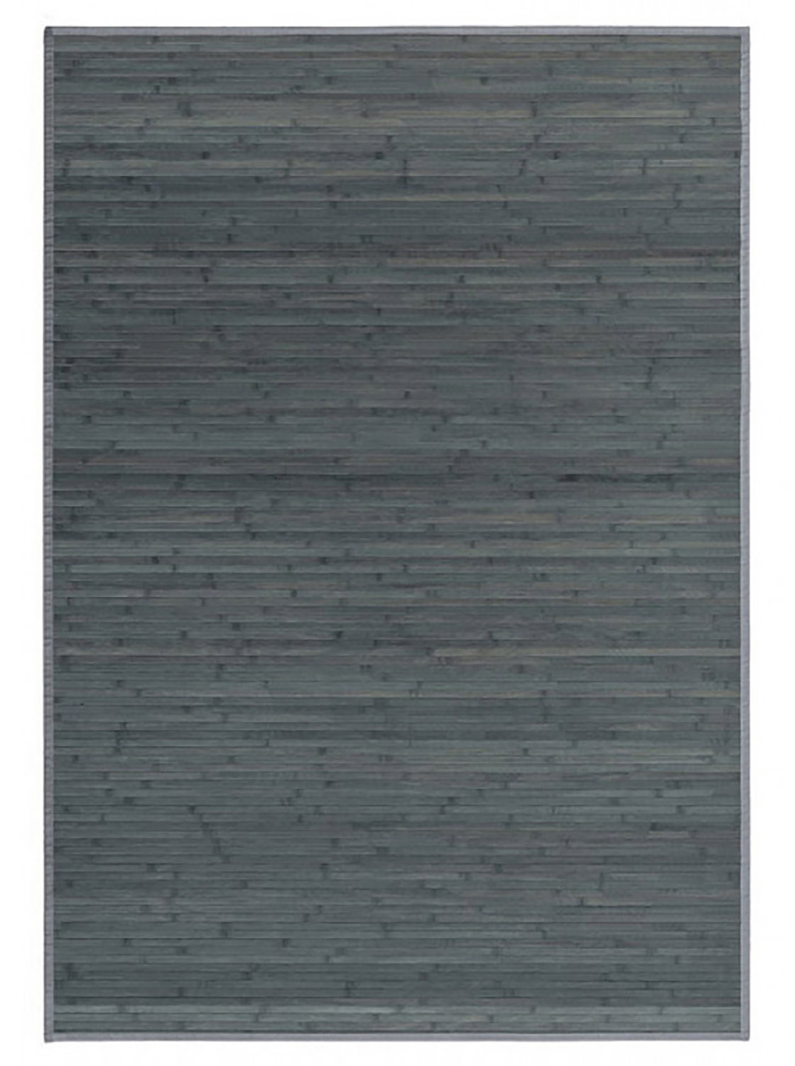 Alfombra para Baño Antideslizante Natur, Gris Opalino, De Bambú Natural, 90 X 55 cm Sostenible, Impermeable, Borde Textil 90x55