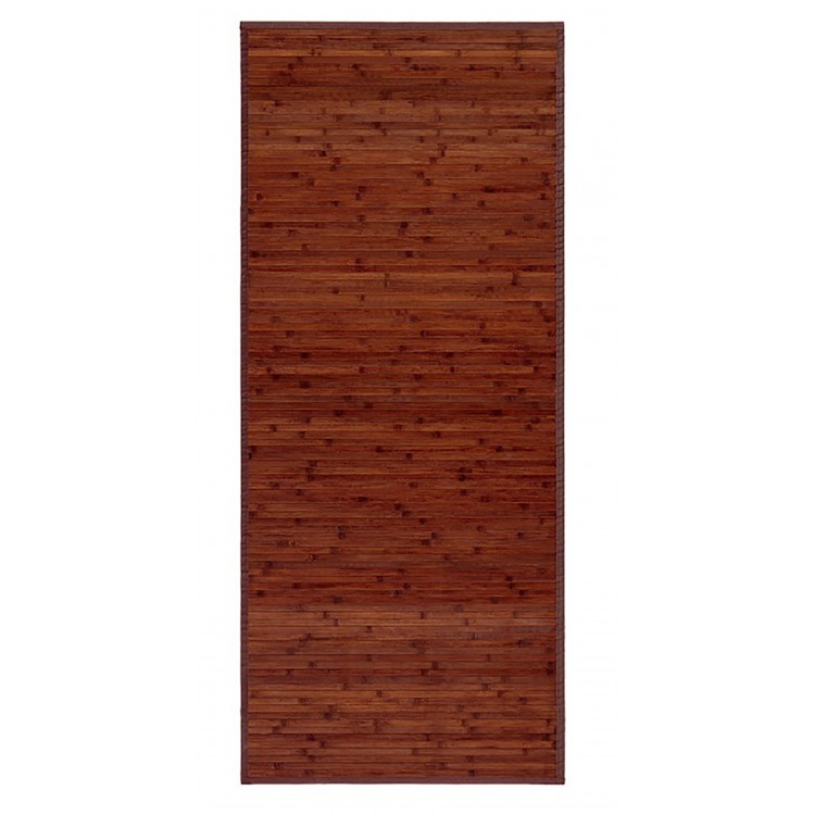 TAPPETO DI BAMBÙ PER IL CORRIDOIO E DISIMPEGNO DESIGN MODERNO IN TONALITÀ NOCE, 75 X 175 CM.