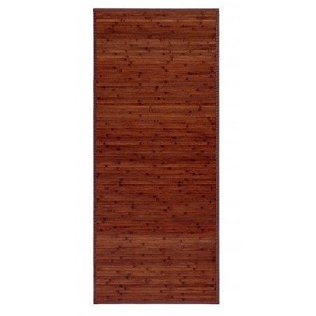 TAPPETO DI BAMBÙ PER IL CORRIDOIO E DISIMPEGNO DESIGN MODERNO IN TONALITÀ NOCE, 75 X 175 CM.
