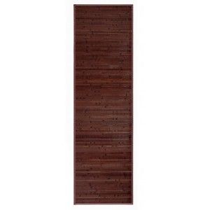 Carpet color chocolate pasillera of natural Bamboo for hallway, 60x200cm - Natural - Home and more
