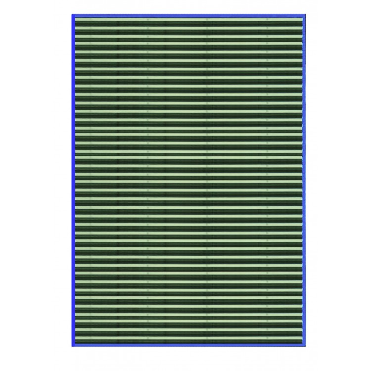 Carpet Natural bamboo, color blue , Home and More 