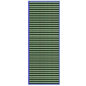 ALFOMBRA BAMBÚ RAYAS VERDES 75X175