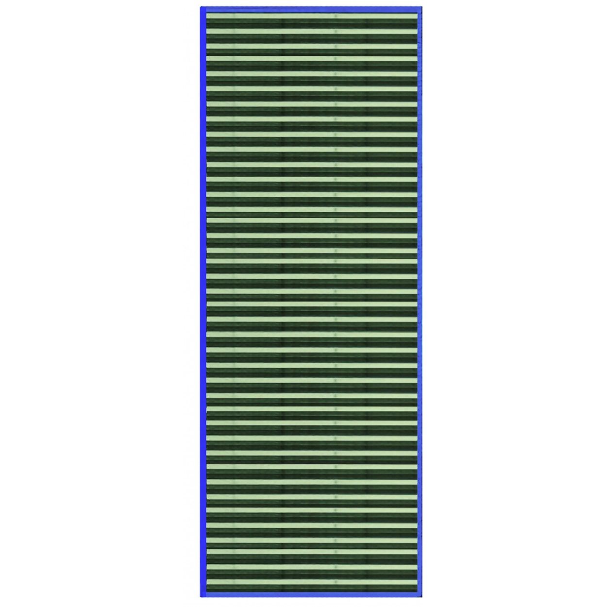 ALFOMBRA BAMBÚ RAYAS VERDES 75X175