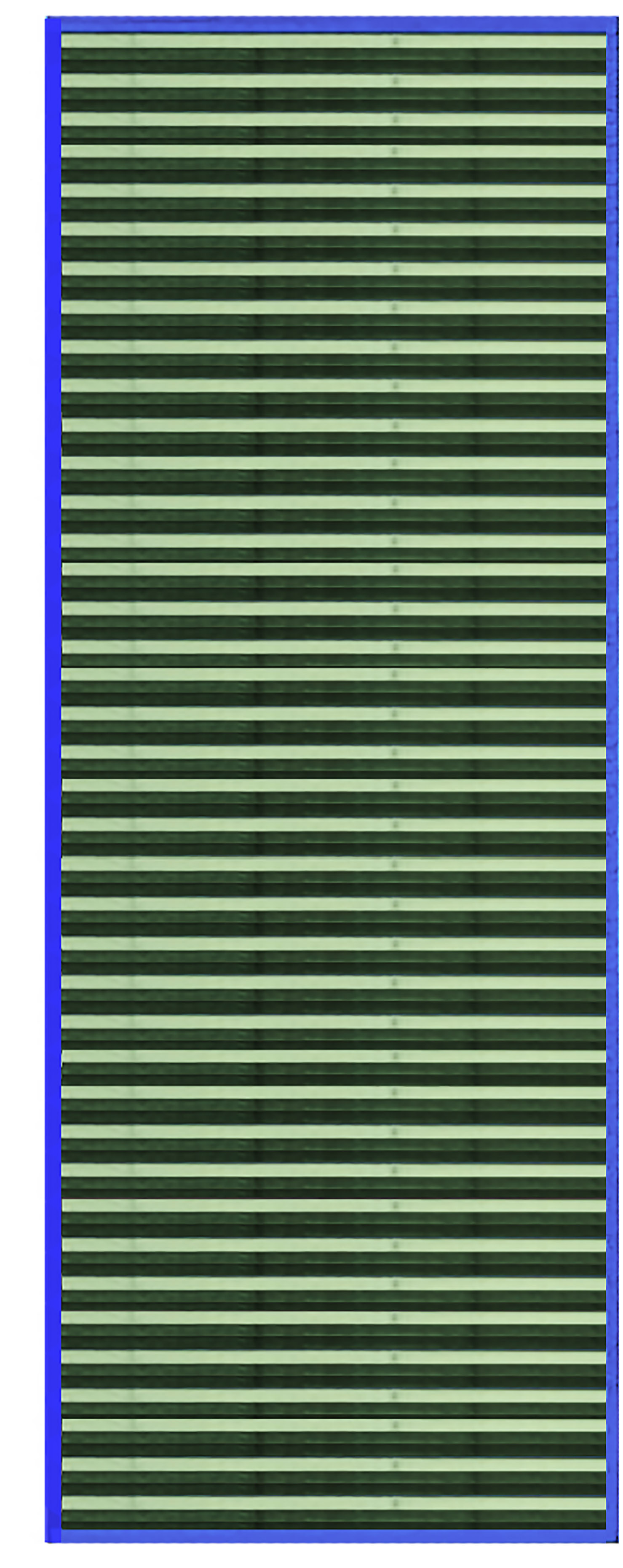 ALFOMBRA BAMBÚ RAYAS VERDES 75X175