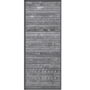 Carpet Pasillera Natural Bamboo signature Cassiopeia Gray, Celeste, Household and More