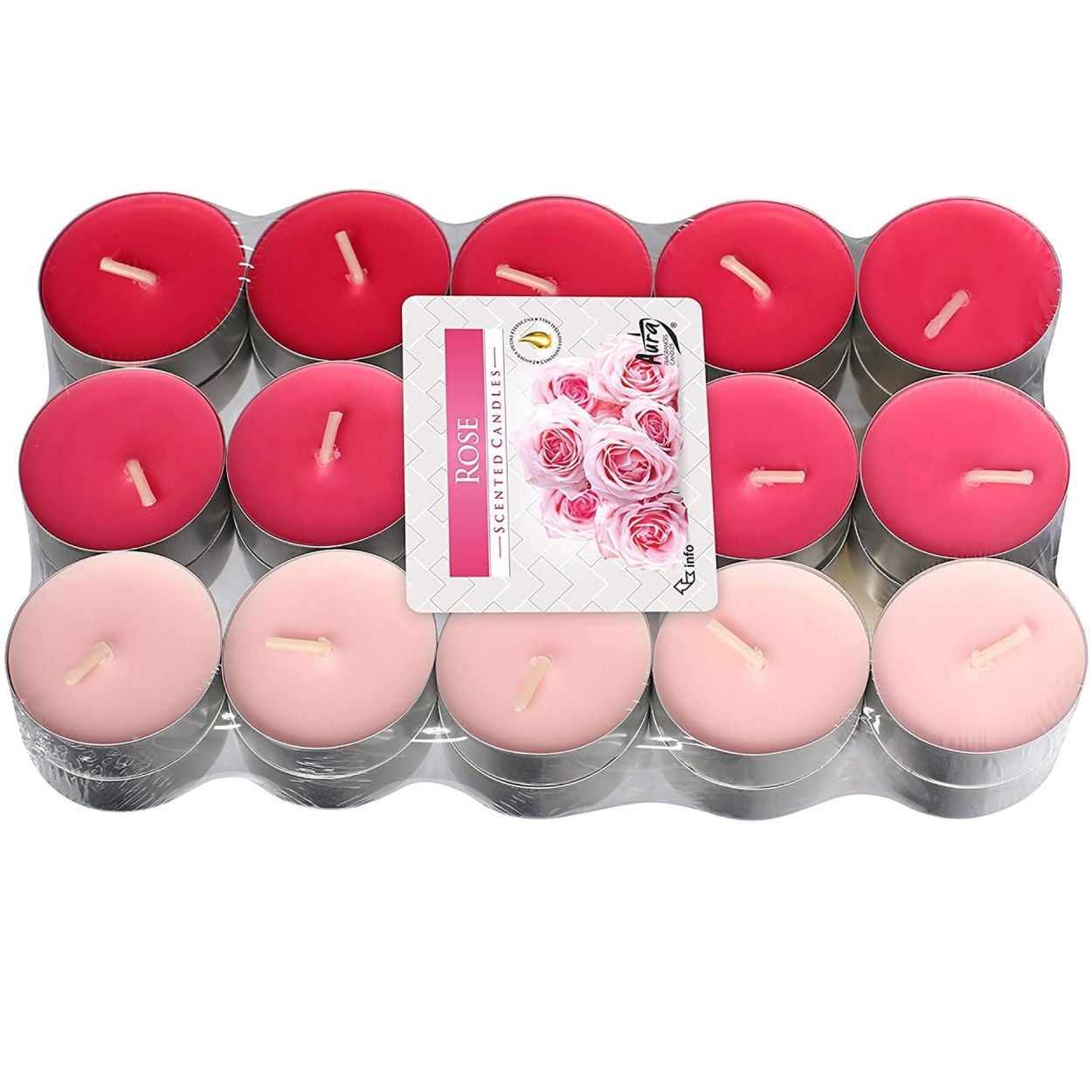 VELAS ROSAS X30
