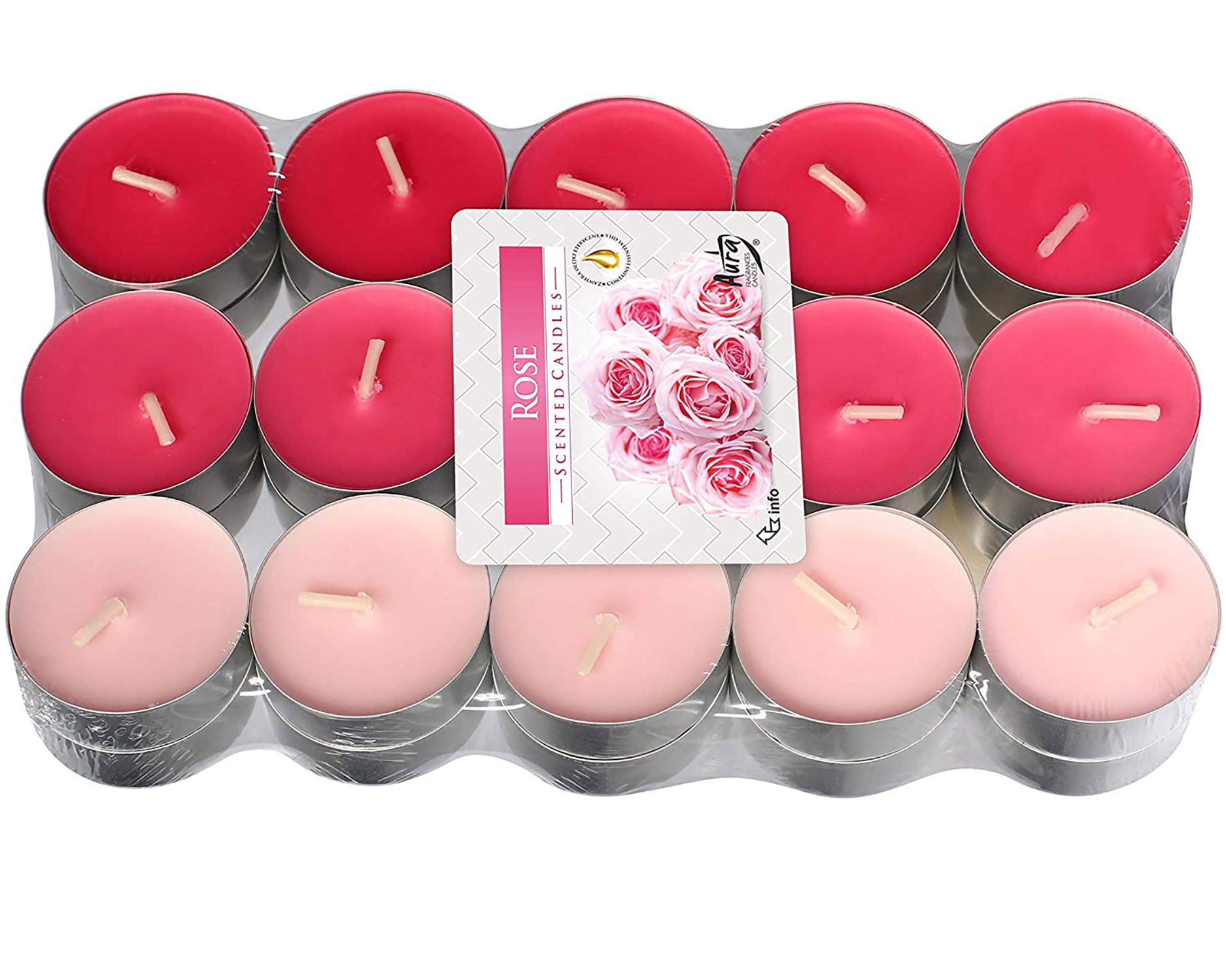 VELAS ROSAS X30