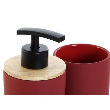 JUEGO DE BAÑO SCANDI ROJO