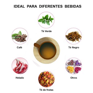 Juego de café Moderno, con tazas Marrón y platos de bambú, con soporte de bambú para cocina - Hogar y mas