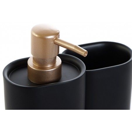 JUEGO DE BAÑO GLAM NEGRO