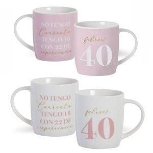 TAZA DE CUMPLEAÑOS 40 350ML