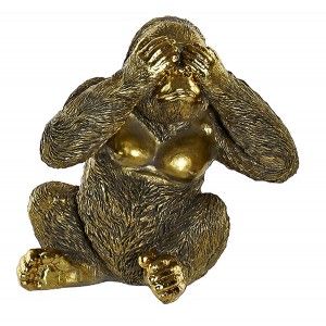 GORILA SABIO DORADO 14CM