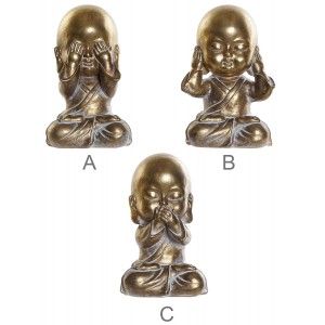MONJE BUDA OIR, VER Y CALLAR 15CM