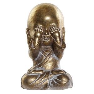 MONJE BUDA OIR, VER Y CALLAR 15CM