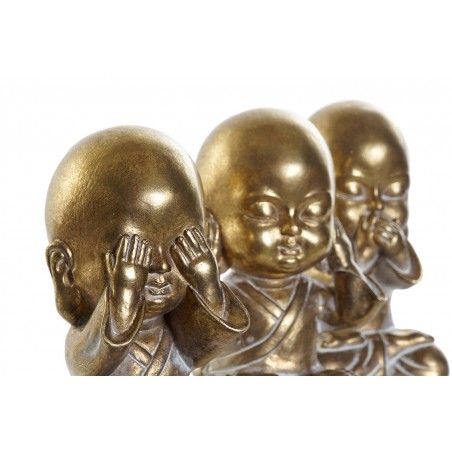 MONJE BUDA OIR, VER Y CALLAR 15CM