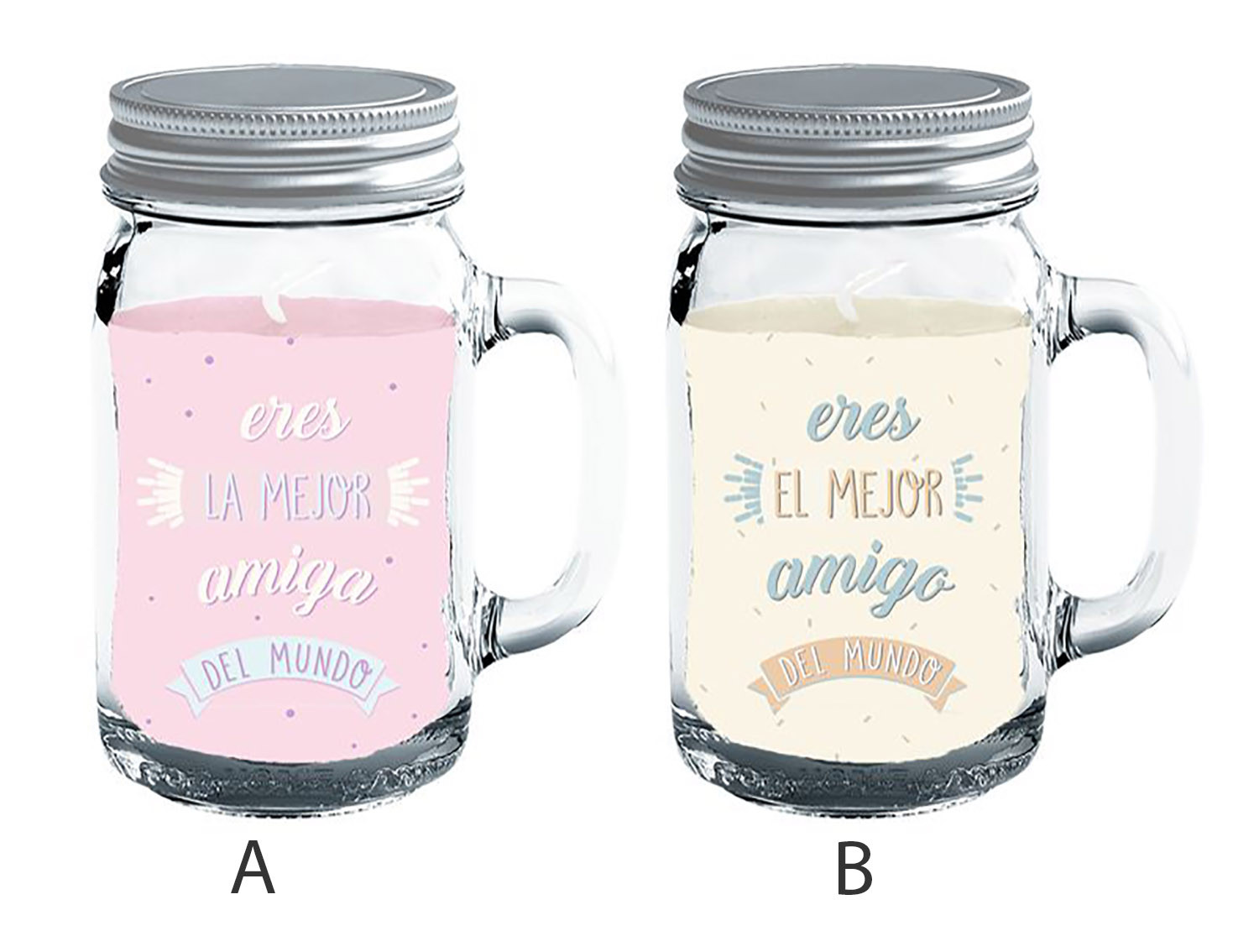VELA EN JARRA AMIGO/AMIGA