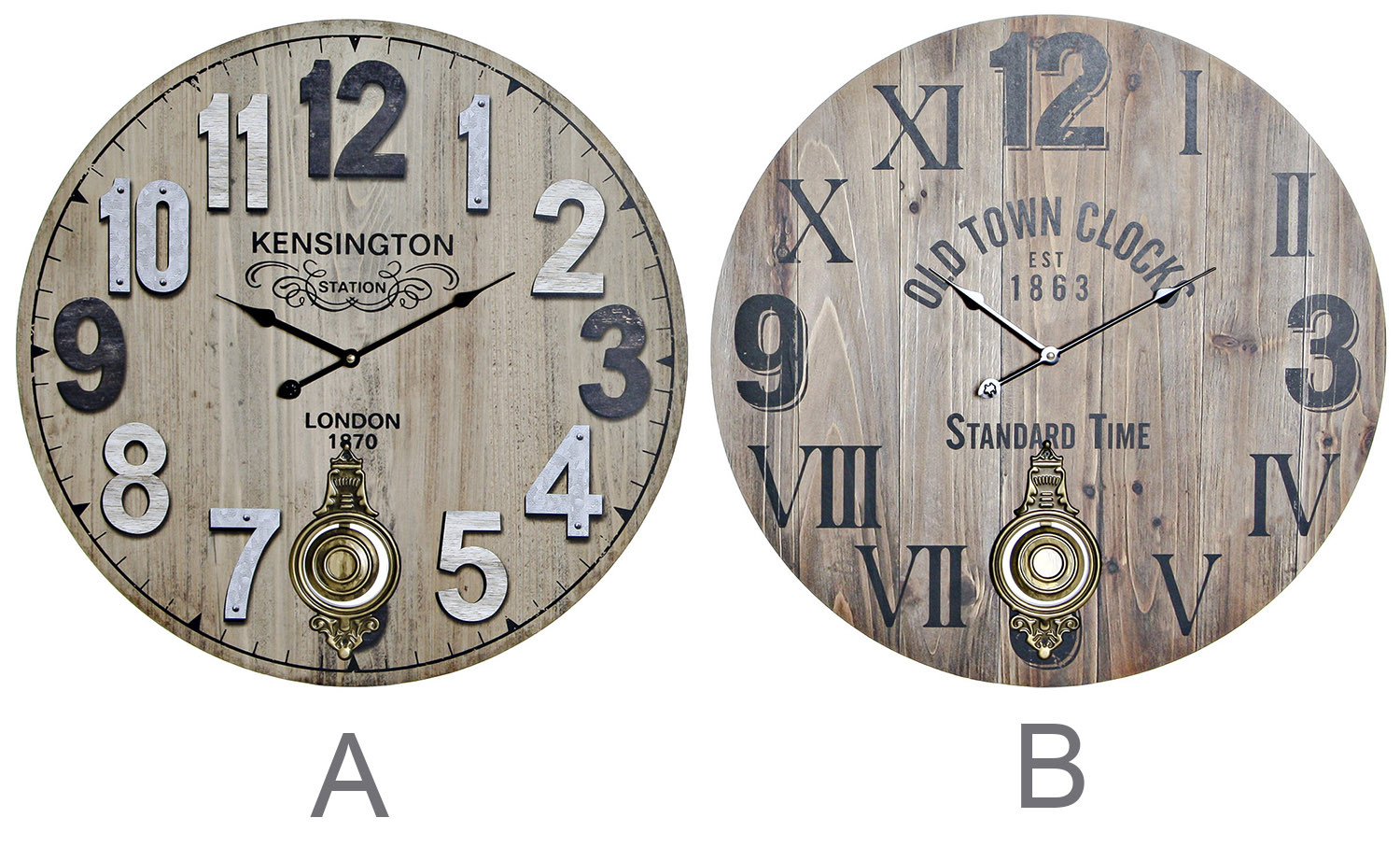 RELOJES PARED PÉNDULO 58CM