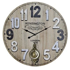 RELOJES PARED PÉNDULO 58CM