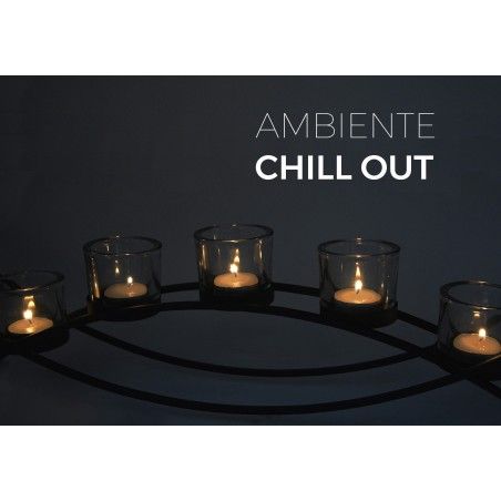 Supporto di candela Decorazione del Metallo, supporto di Candela Moderno, Nero, per 5 Candele, Portando Candele Nere,