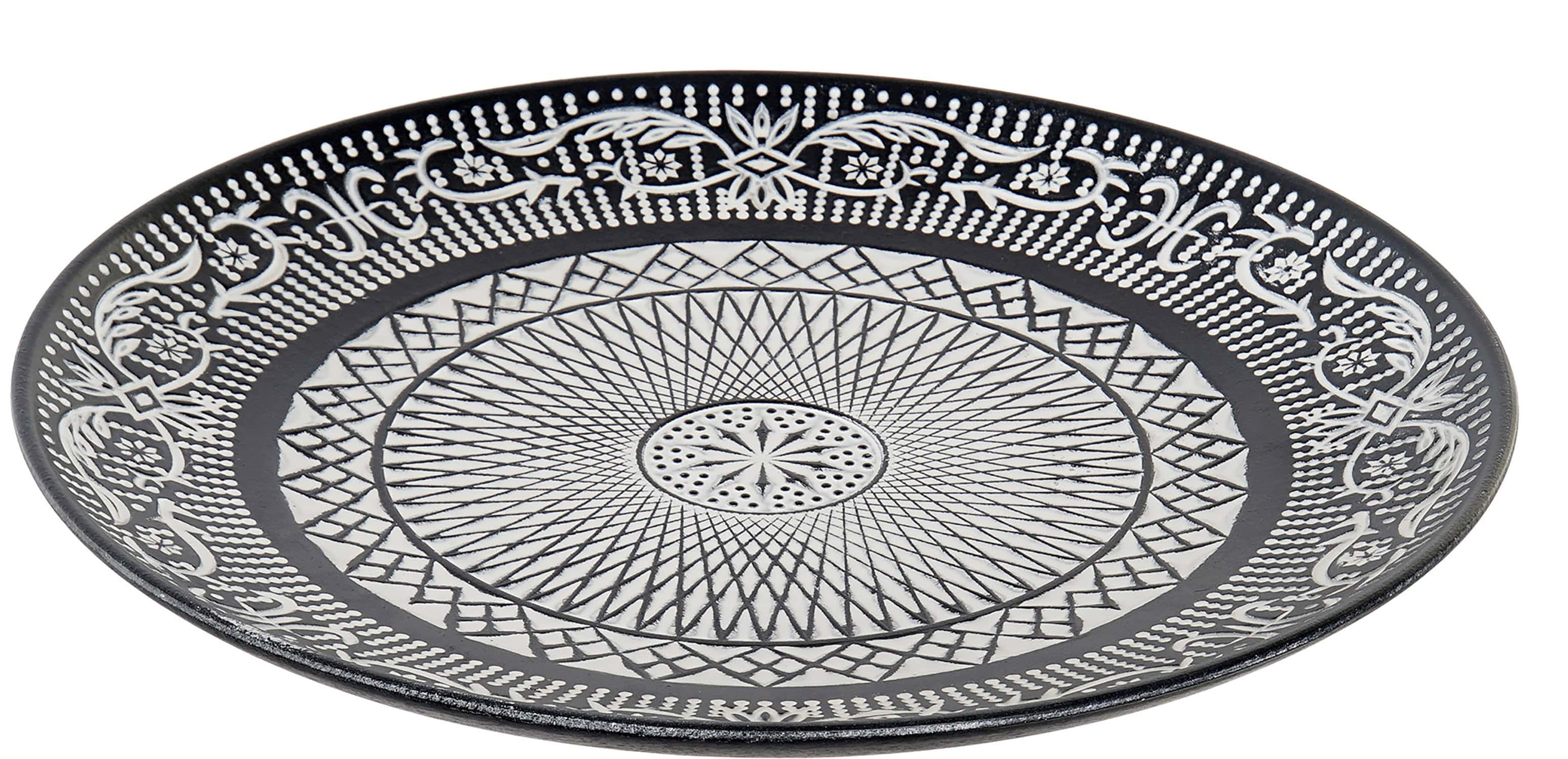 BANDEJA NEGRA DECORATIVA