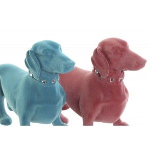 PERRO VIENESA FLOCADO 22CM