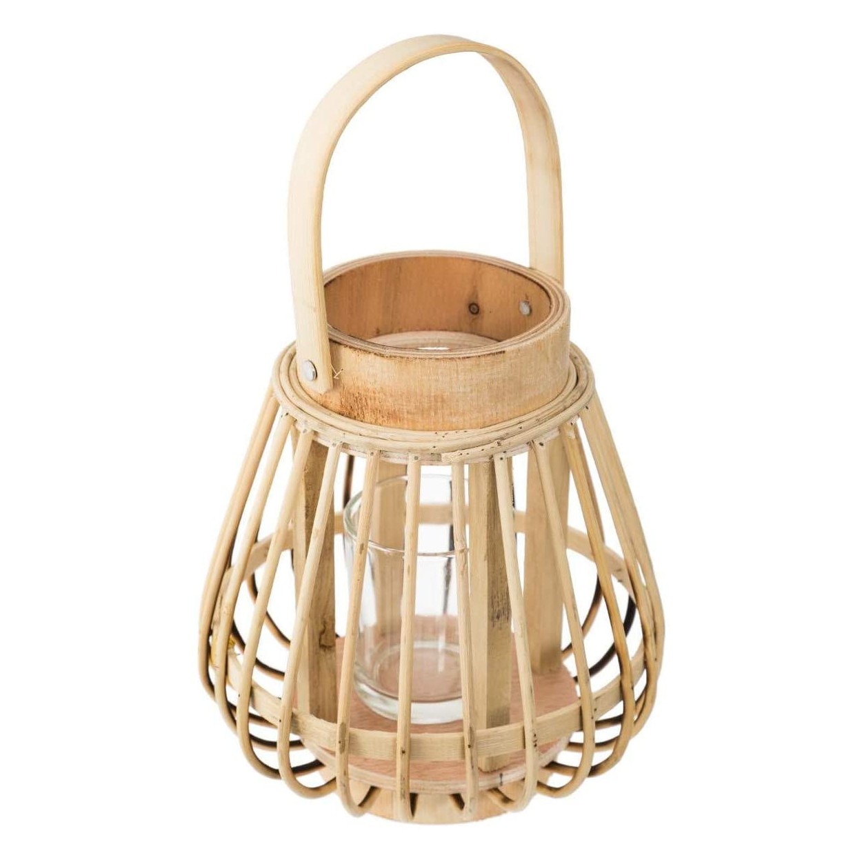 Caja de ratán de linterna 14,5 x 16 cm.
