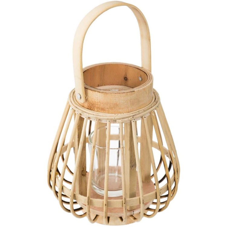 PORTAVELAS RATÁN BOHO 16CM