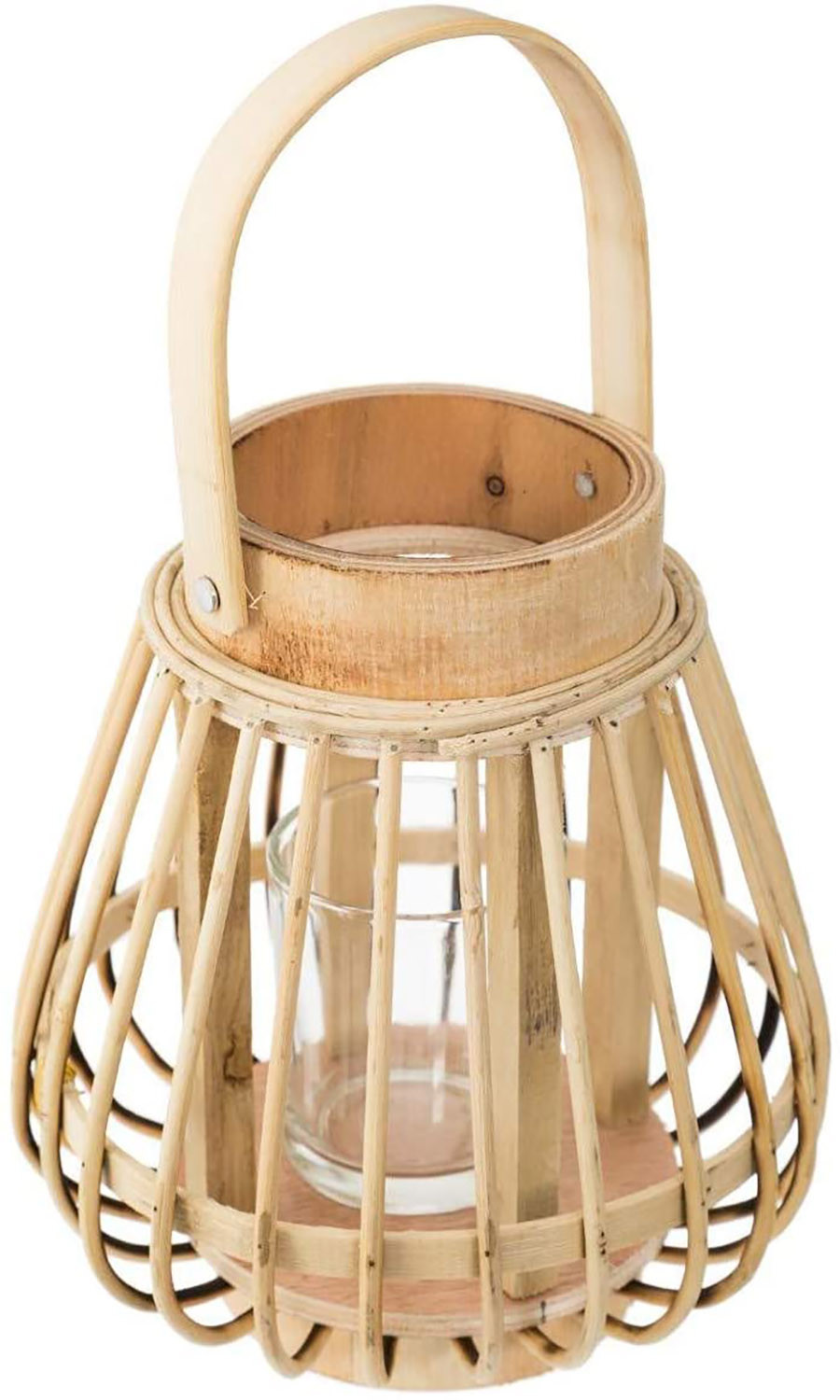 PORTAVELAS RATÁN BOHO 16CM