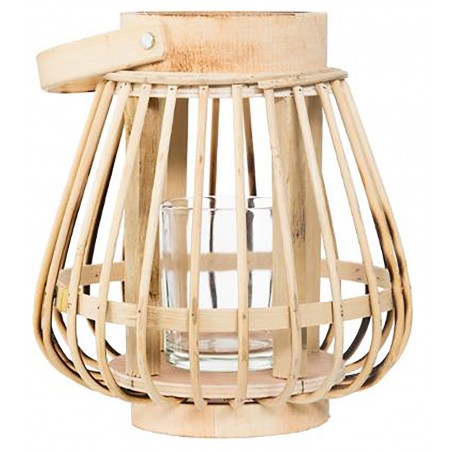 PORTAVELAS RATÁN BOHO 16CM
