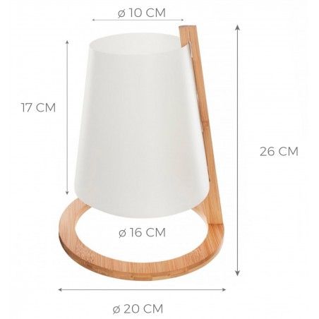 LÁMPARA MESA BAMBU NORDIC