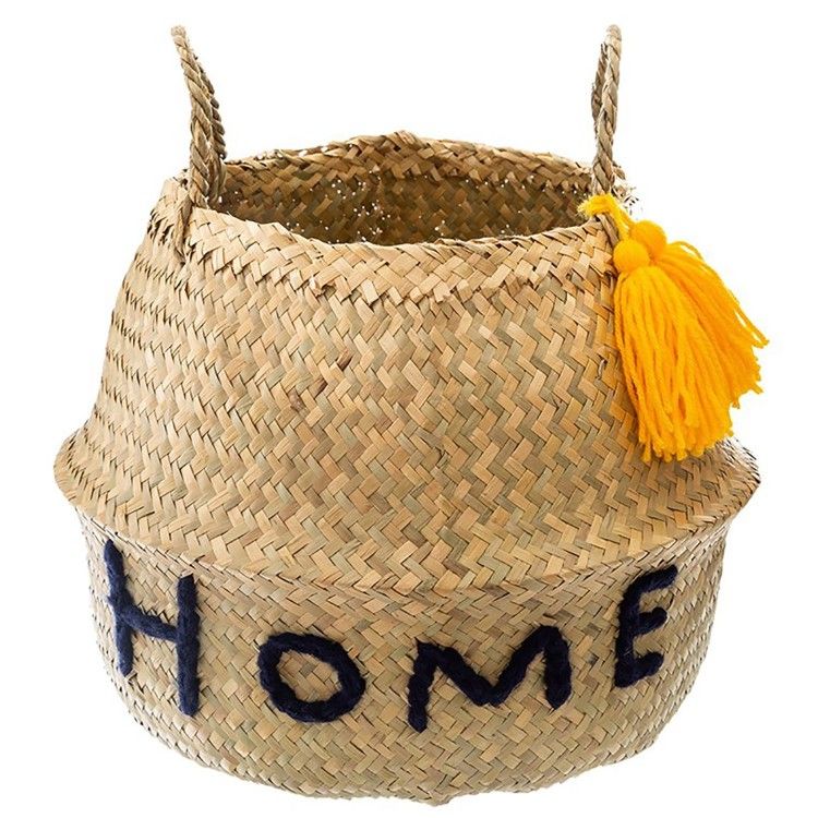 CESTA JUNCO HOME/HAPPY 37CM