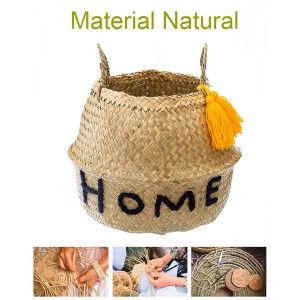 CESTA JUNCO HOME/HAPPY 37CM