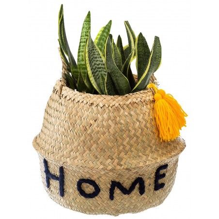 CESTA JUNCO HOME/HAPPY 37CM